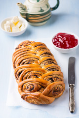 Homemade poppy seed roll