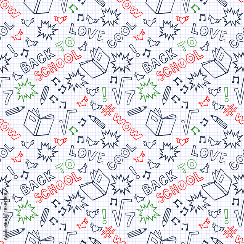 back to school seamless pattern back to school sketchy notebook cute school backgrounds