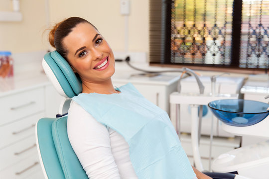 female patient in dental practice