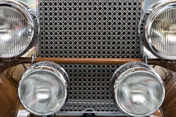 Vintage car front detail