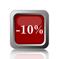 10 percent discount icon