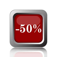50 percent discount icon