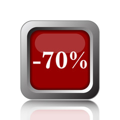 70 percent discount icon