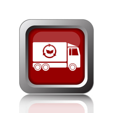 Eco truck icon