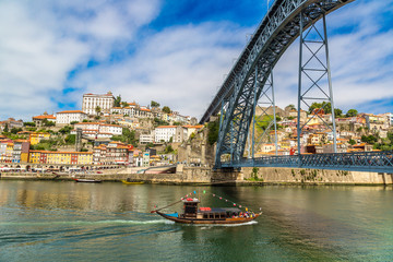Porto and old  traditional boats