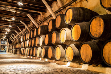 Barrels in  Porto, Portugal