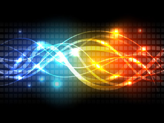 Creative Abstract lights background vector