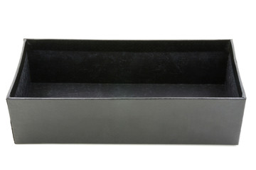 empty black box on white background