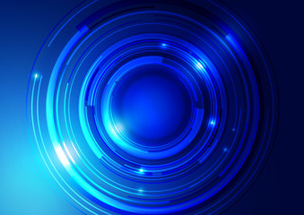 Abstract Technology Circle Background