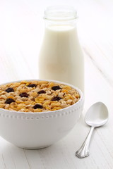 Delicious muesli breakfast