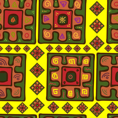 Seamless pattern in African style