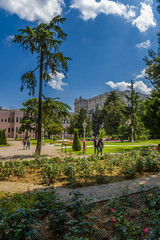 Istanbul. The park of the palace of the Ottoman sultans Dolmabahce