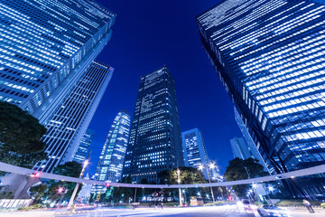 Fototapeta na wymiar 新宿高層ビルの夜景
