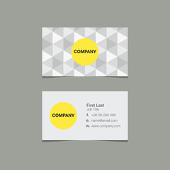 simple name card template triangle style - 85856888