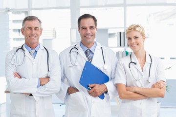 Doctors smiling at camera 