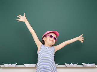 girl near school board