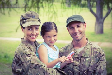  Army parents reunited with their daughter