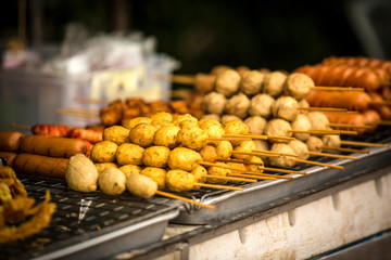 Thai Street Food auf den Straßen von Bangkok