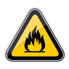 Panneau signalisation danger feu