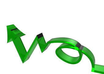 Raise arrow  increase arrow