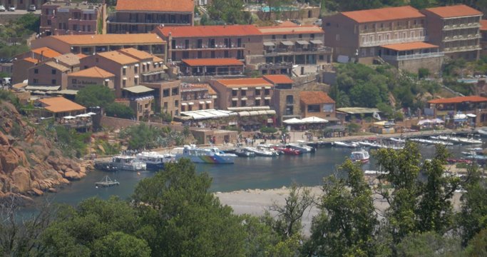 4K, View on Porto, Corsica, Tele CloseUp