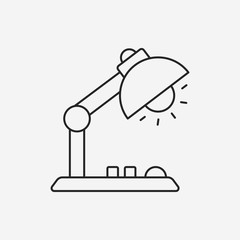 lamp line icon