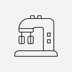 kitchenware beater line icon