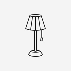 lamp line icon