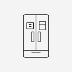 refrigerator line icon