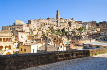 Fototapeta na wymiar Panoramic view of Matera. Basilicata. Italy. 