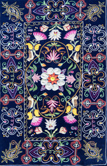 Part of azerbaijan handmade carpet