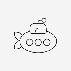 submarine line icon
