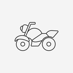 mortocycle line icon