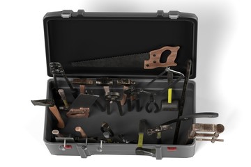 3d render of tool box