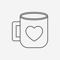 lover cup line icon