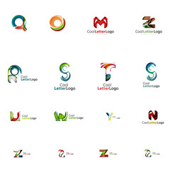 Set of universal company logo ideas, business icon collection