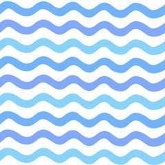 Abstract Seamless wave pattern painted by hand