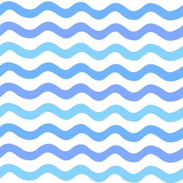 Abstract Seamless wave pattern painted by hand