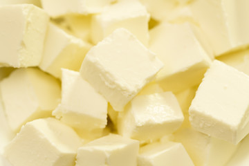 feta cheese, Greek traditional, closeup