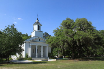 Bilderbuch Südstaatenmotiv  (Presbyterian Church) auf Edisto Island in South Carolina © holger.l.berlin