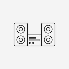 stereo line icon