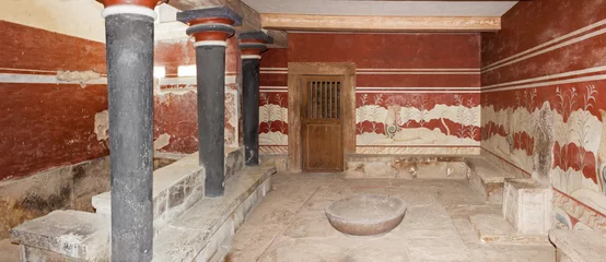 Papier Peint photo Rudnes The Throne Room at Minoan palace of Knossos