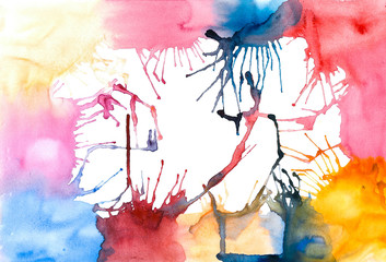 multicolored bright explosion