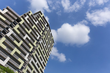 外壁がユニークな幕張ベイタウンのマンション