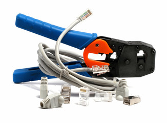 RJ-45 connector and caps