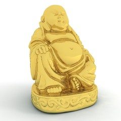 Gold Buddha 3D Model