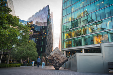 Skyscraper Business Office, Corporate building in London City, England, UK.