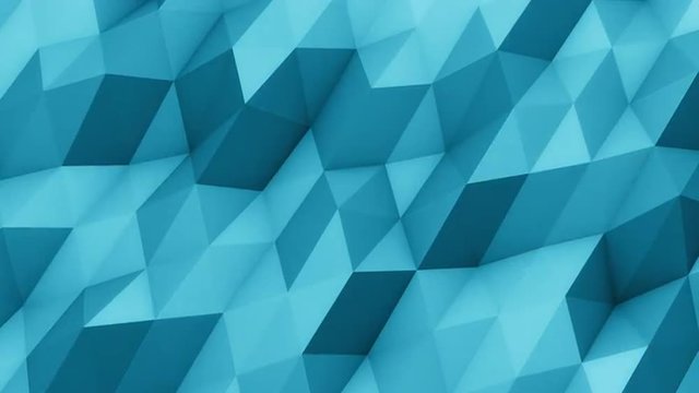 Smooth Polygons Waves
Perfect seamless loop of slowmotion polygon waves. Background animation. 4K, UHD.