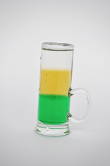 hurricane cocktail isolated on the white background