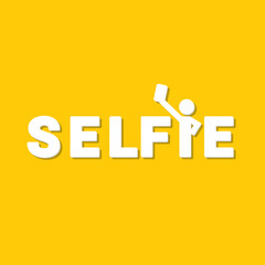 Taking Selfie Photo on Smart Phone concept icon